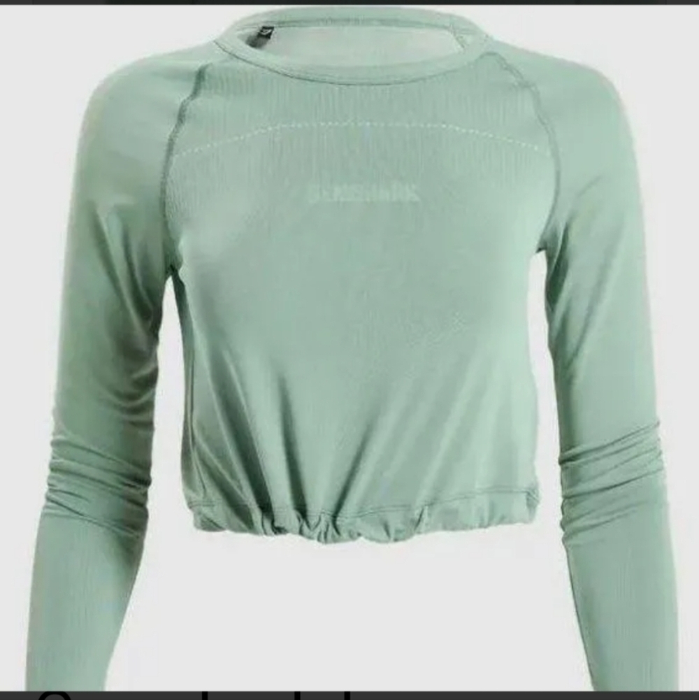 Gymshark long sleeve crop top draw stain